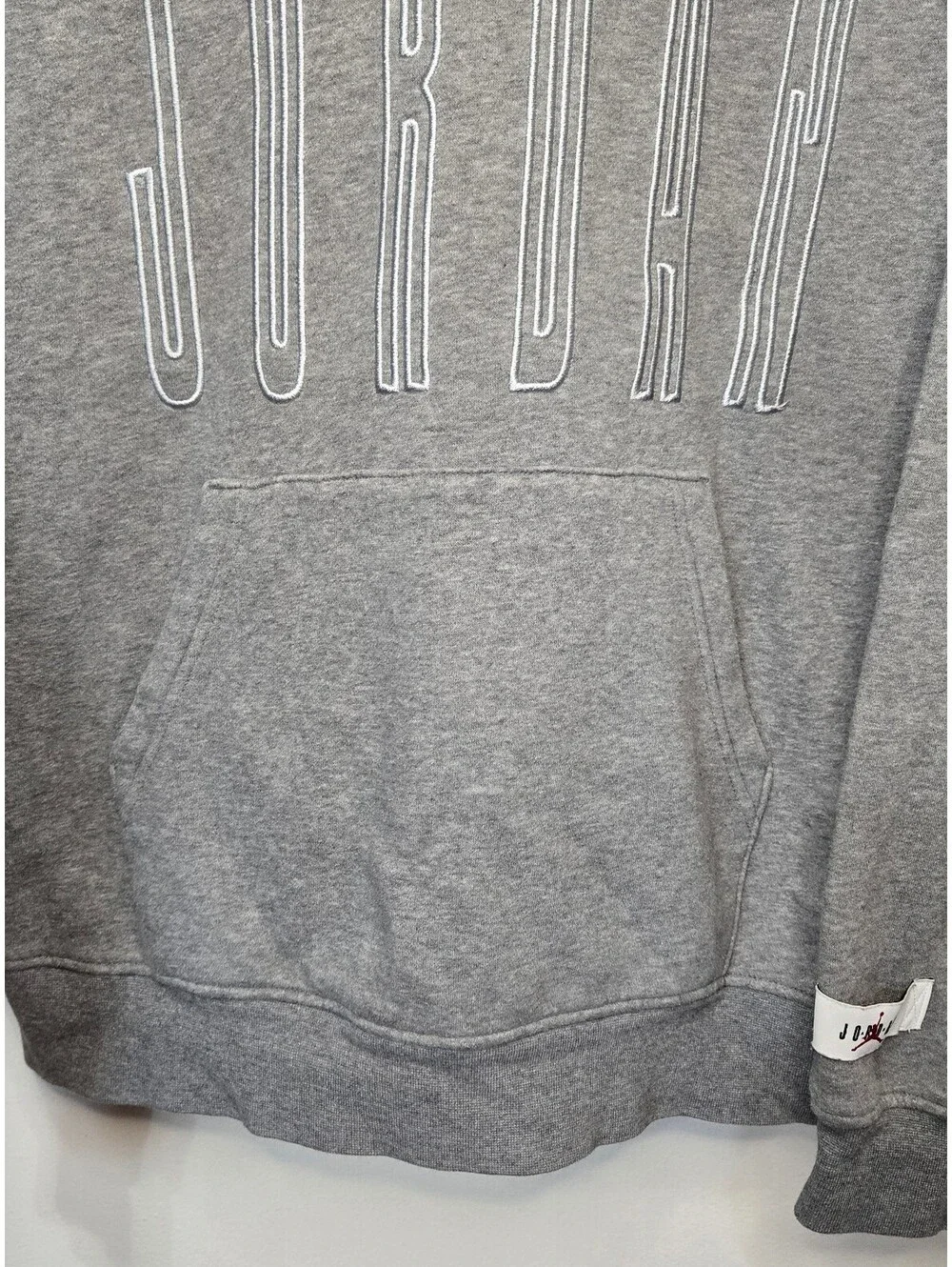 Jordan Brand Hoodie Mens Small Gray Gold 23 Jumpman Pullover Sweatshirt